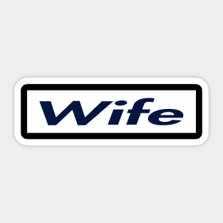 SUPER LOGO WIFE Sticker